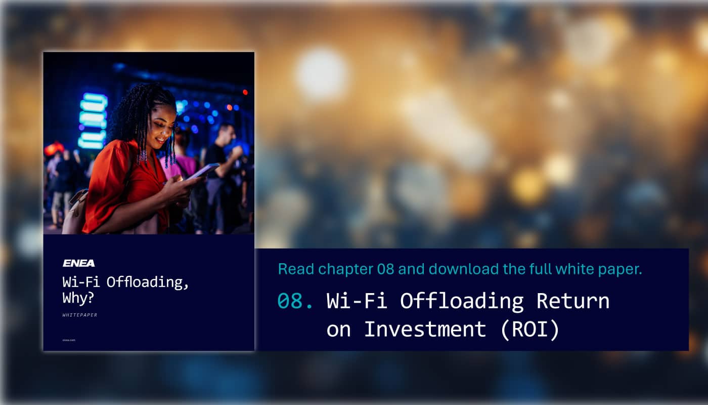 Wi-Fi Offloading Why? Chapter 8. Wi-Fi Offloading rerturn on investment (ROI)