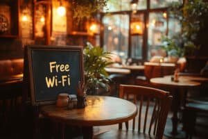 Free Wi-Fi at restaurant